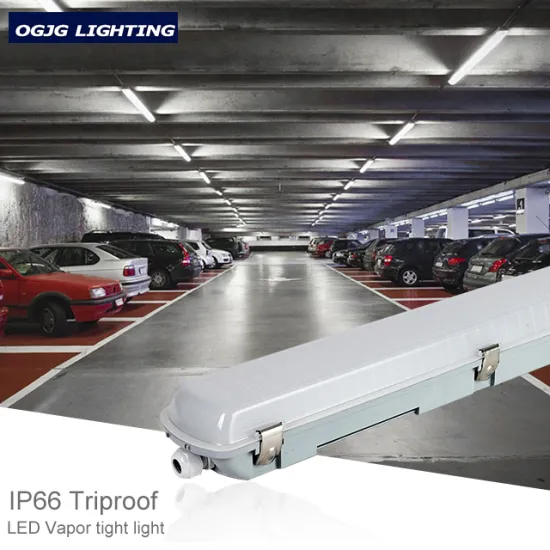 40w 60w Tri-Proof Linear Tube Lamp - Waterproof LED Light for Garage (0.6m, 1.2m, 1.5m, DALI Dimming)