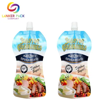 BRC Standard Doypack Food Packaging Bag With Spout