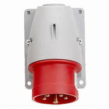 IP67 wall-mounted inlet socket/industrial plug and socket, easy to install
