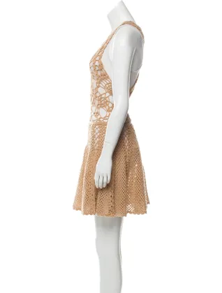 Hand Made Knitted Women Sweater Dress