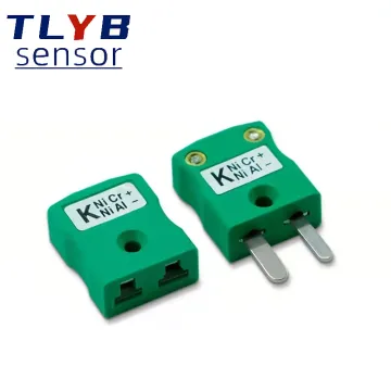 IM-K-M Thermocouple Plug Connector - K-Type Green Twisted-Pair Temperature Measuring Cable Socket