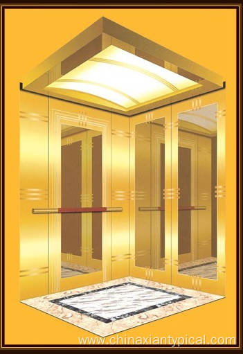Titanium Mirror Etching Passenger Elevator