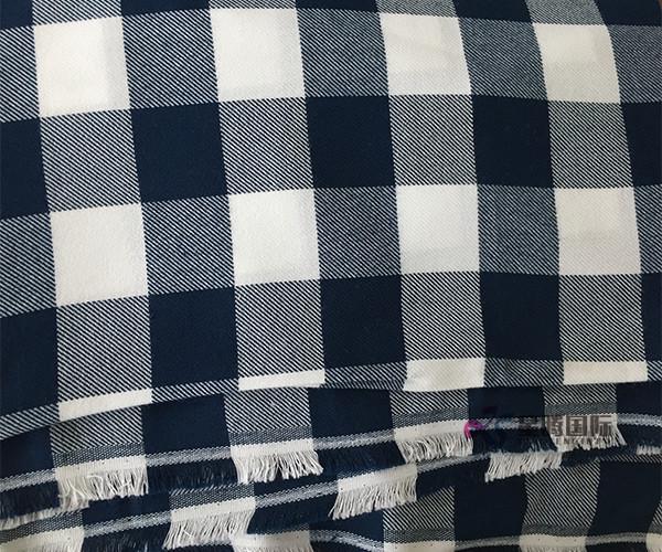 Super Soft Check Woven Twill 100% Cotton Fabric