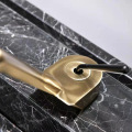 Artistic full brass brushed gold basin faucet