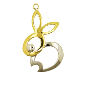 18K gold Rabbit Pendant