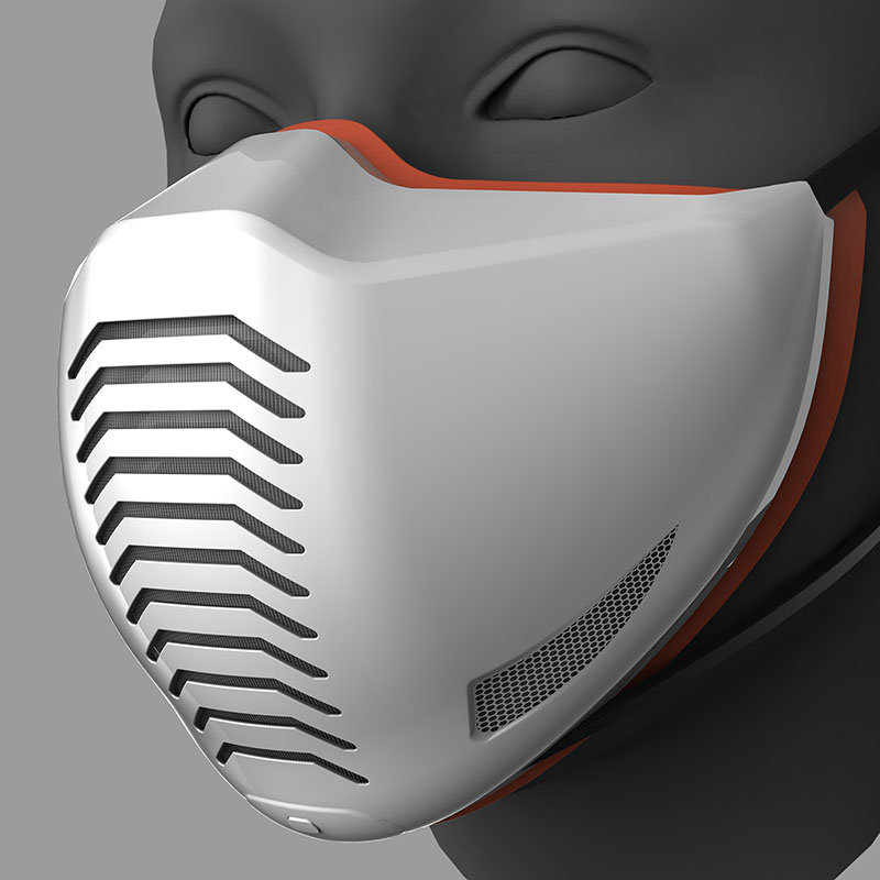 Professional Active Aspiration Mask Industrial Design