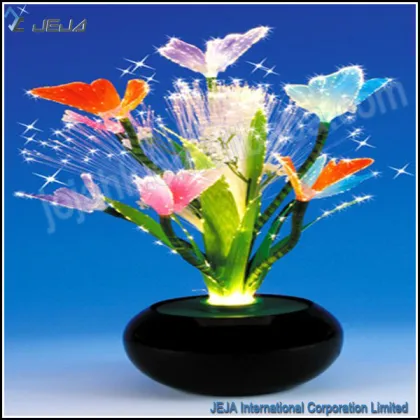 Fibre Optic White Lilies 50cm, fiber optic flower