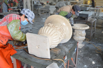 Elegant Marble Flowerpot Sand Stone