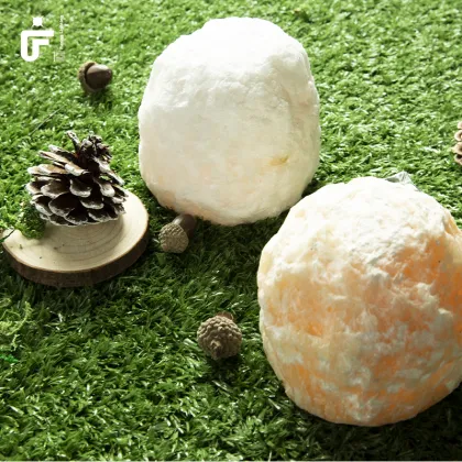 Himalayan Pink Salt Night Lamp - Battery Operated Natural Crystal Light