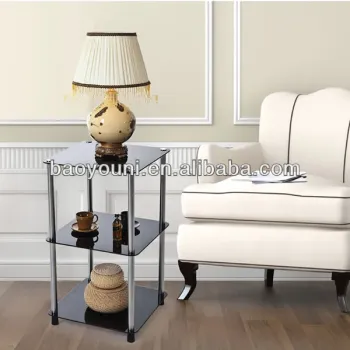 BAOYOUNI tempered glass side table mordern side table B4040*3