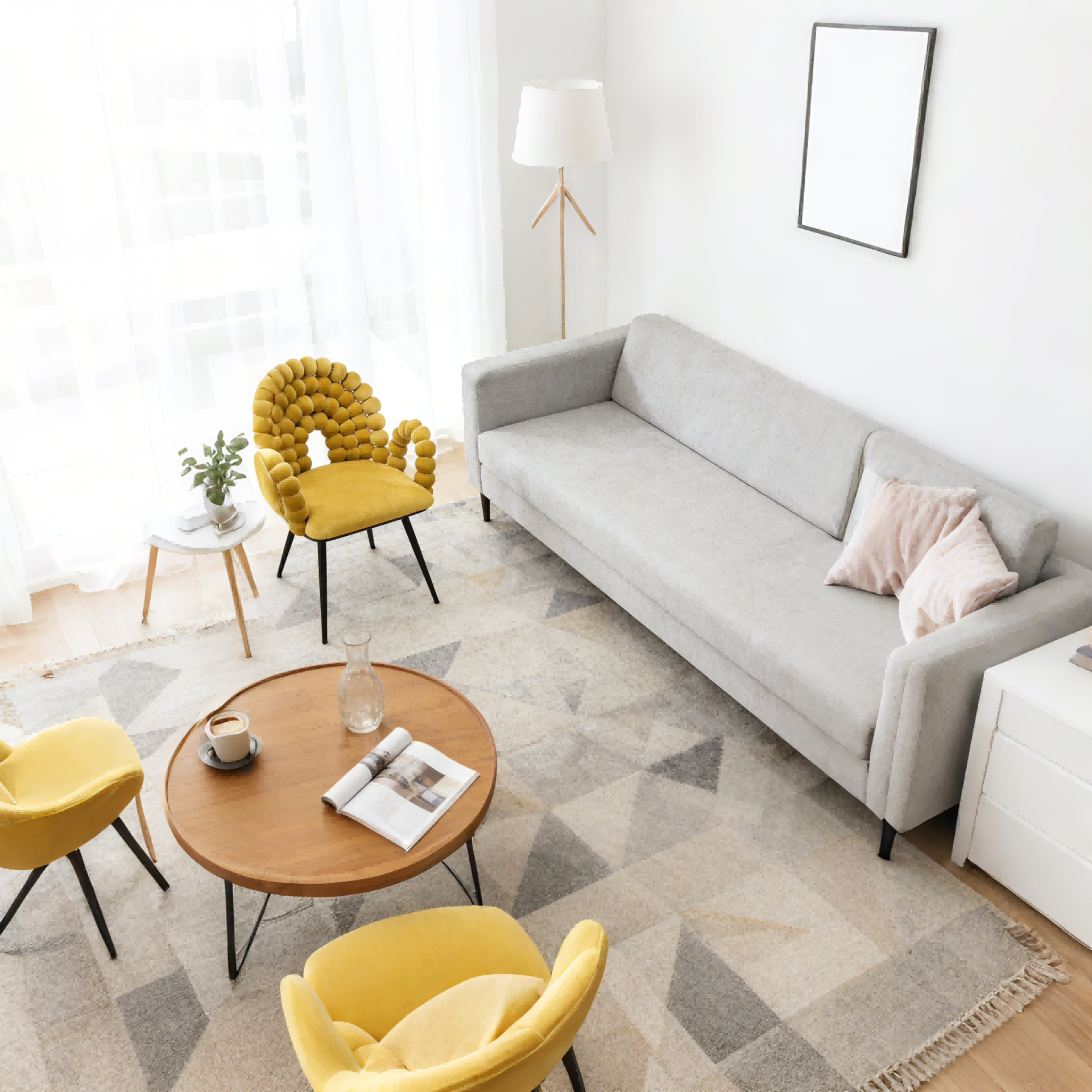 BR-23A06 handvoven velvet chair 4