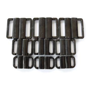 Plastic Bikini Front Closure Buckle Clasps: White, Black, and Clear Lingerie Accessories for Bra and Swimwear