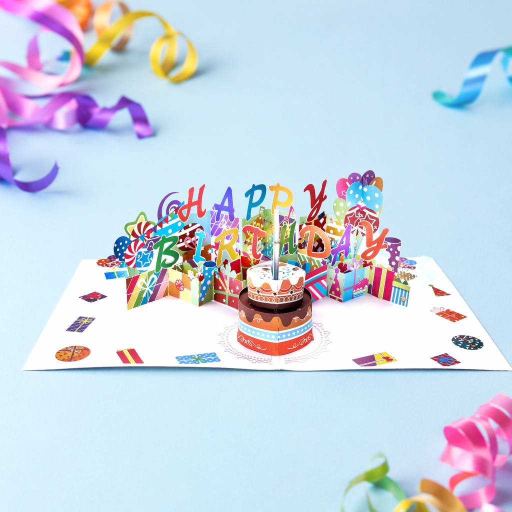 Blow out Candle Cake Card