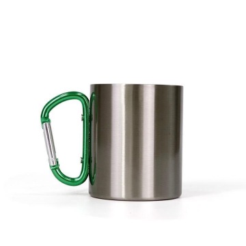 Laser Engraved Custom Logo Mountaineering Mug 330ml Stainless Steel Coffee Cup