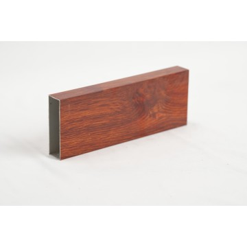 Wood grain powder coated aluminum doors and windows