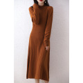 All wool knit dress for women