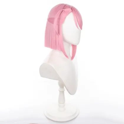 Ainizi 33cm Pink Cute Bob Charlotte Cosplay Wig for Women - Genshin Impact