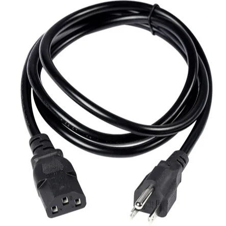 Custom Durable Waterproof 2 Pin/3 Pin USA Plug Power Cord for Appliances