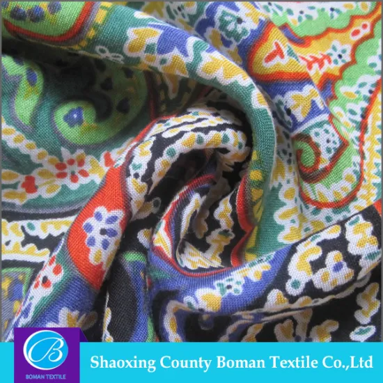 Fabrics supplier Wholesale Woven 100% printed rayon fabric