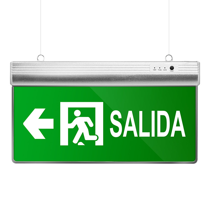 Двусторонний светодиодный знак для выхода SALIDA