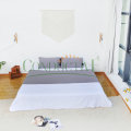 Grey 193*203cm Grounded Flat Sheet For Better Sleep