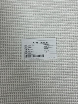 100% cotton 3D waffle weave fabric