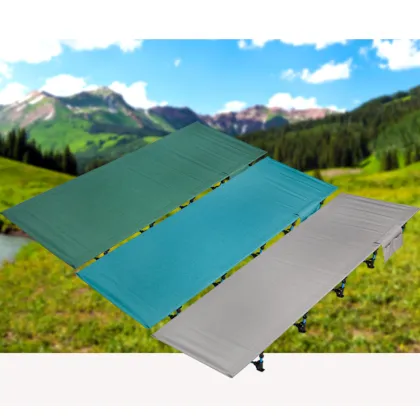 Folding Camp Bed for Wide Sleeping on Hiking and Outdoor Camping