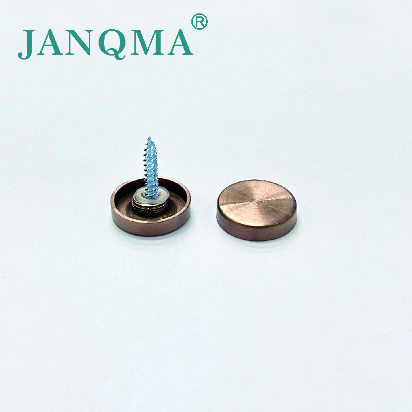 Stainless Steel plane mirror screws Brushed rose gold