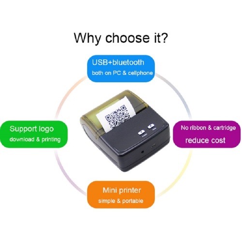 Portable thermal printer Bluetooth 203 dpi best buy