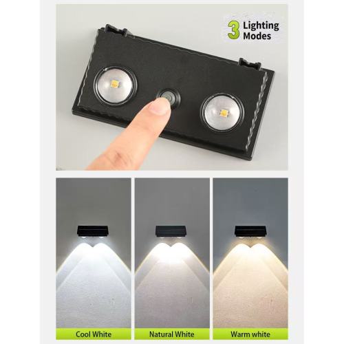 Luces de tapa de la cerca del LED solar