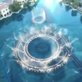 Эстетикалық көгалдандыруға арналған тартымды бассейн субұрқақ