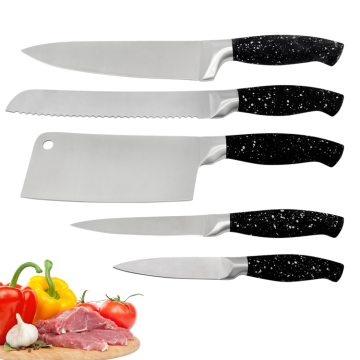 Yangjiang Professional 5-Piece Stainless Steel Chef Knife Set for Kitchen