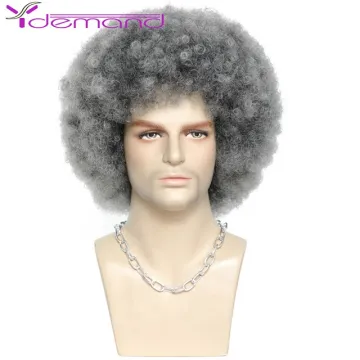 Y Demand Short Costume Afro Wave Daily Wigs Men Fancy Party Black Men/Women Synthetic Afro Wigs For South Africa