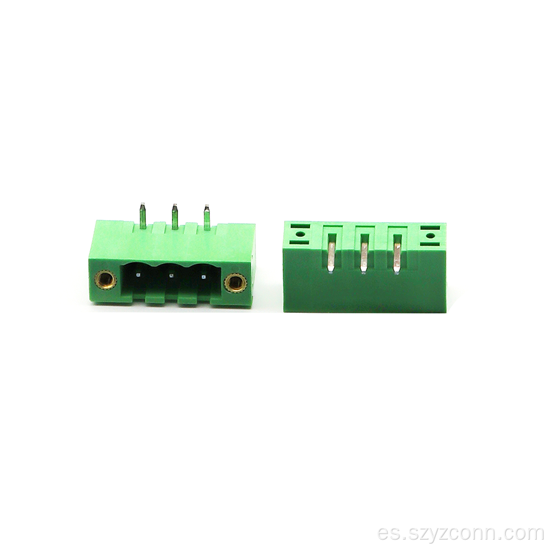 Bloques de terminales conectables de paso de 5,08 mm 3p