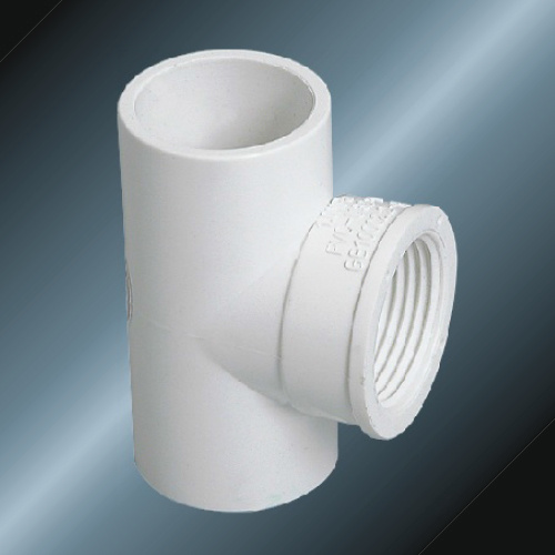 Din Pn10 Suministro de agua Upvc Mujer Tee Blanco