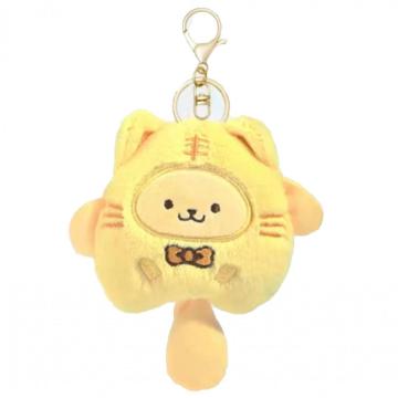 Decoración de bolsas de colgante de peluche de peluche de tigre amarillo