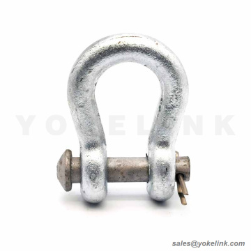 Power Fitting Forged Anchor Shackle U Jenis U Untuk Jalur Overhead