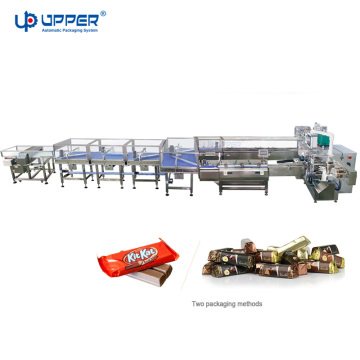 Automatic Chocolate Bar Packing Line with Flow Wrap and Pillow Packaging