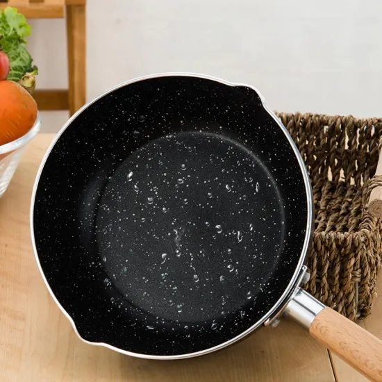 Yukihira Saucepan: Stainless Steel Milk Pan with Nonstick Stone Coating for Butter and Sugar Melting
