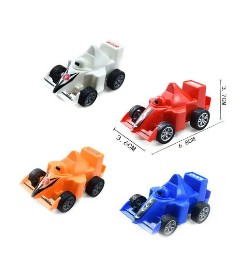 Affordable Dollar-Toy Pull-Back Racing Cars and Small Race Vehicles