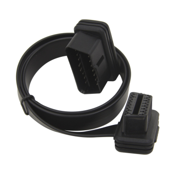 Newest arrival and high quality OBD2 16 pin Male to Female Flat extension cable with full chips