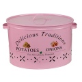 Fresh Potato onion storage home kitchen restaurant modern decorative metal box box with Two compartments 18 liter