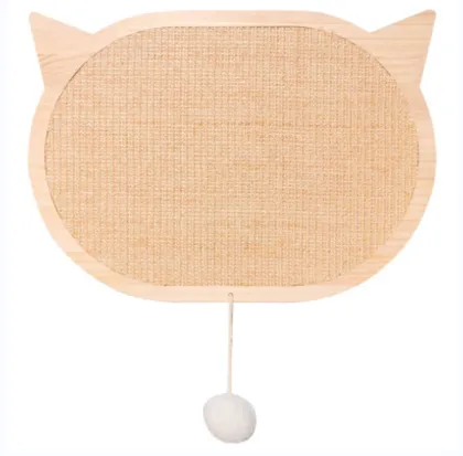 wood cat scratching board with fixed suction cup