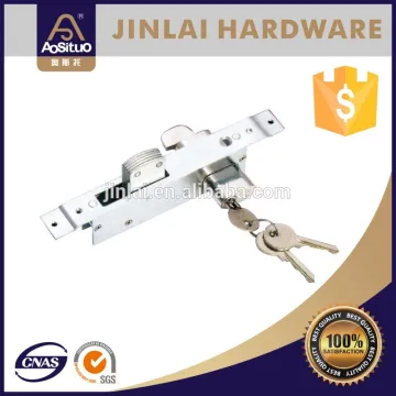 Steel sliding metal door lock
