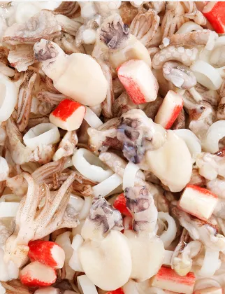 Frozen IQF raw mixed seafood in Fish