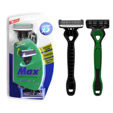Triple Blade Germany Stainless Steel Razor with Protective Strip
