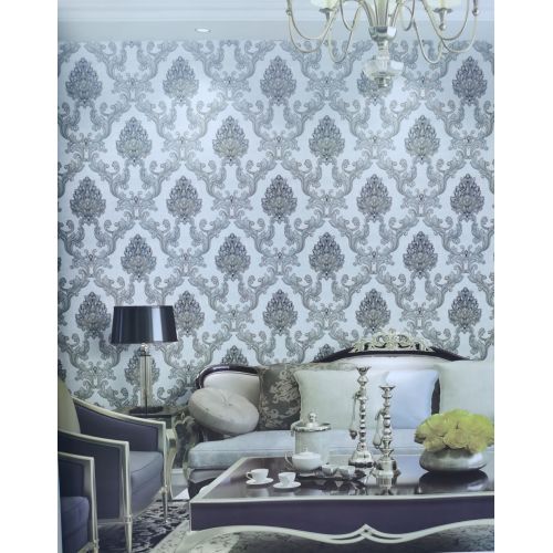 CE Disetujui Rumah Dekoratif 350g 106cm Wallpaper PVC