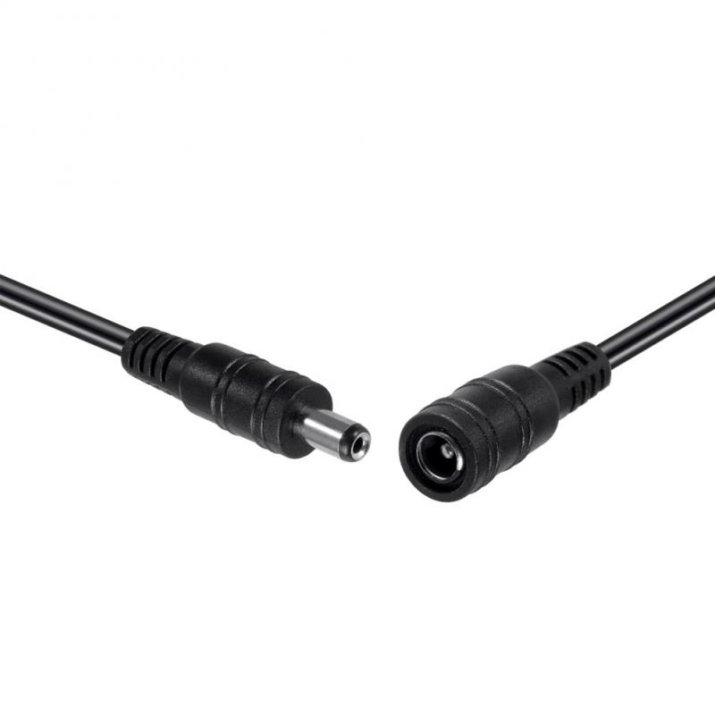 black DC 12V Power Cable 5.5mm*2.1mm Male Female Connector 1M 2M 3M 4M 5M 6M 7M 8M 10M Power Cord Extension Wire For CCTV