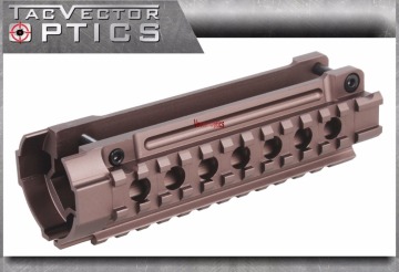 Vector Optics H&K MP5 Tactical Triple Picatinny Rails Compact Handguard Mount Black & Brunt Bronze Color for Heckler & Koch