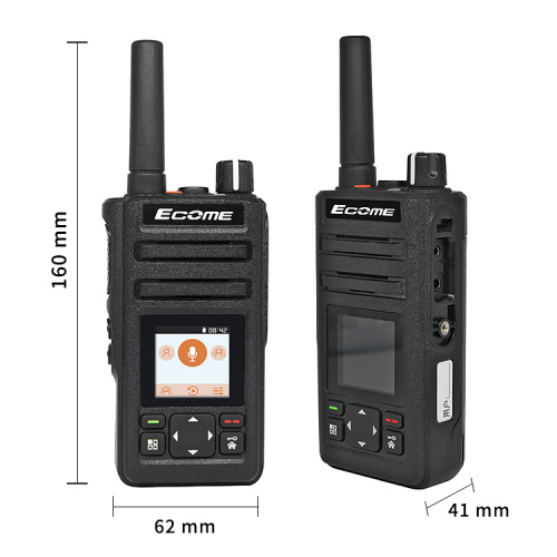 Ecome ET-A33 4G LTE POC Handheld Communication Radio SIM Card Android Walkie Talkie 100 km de longue date